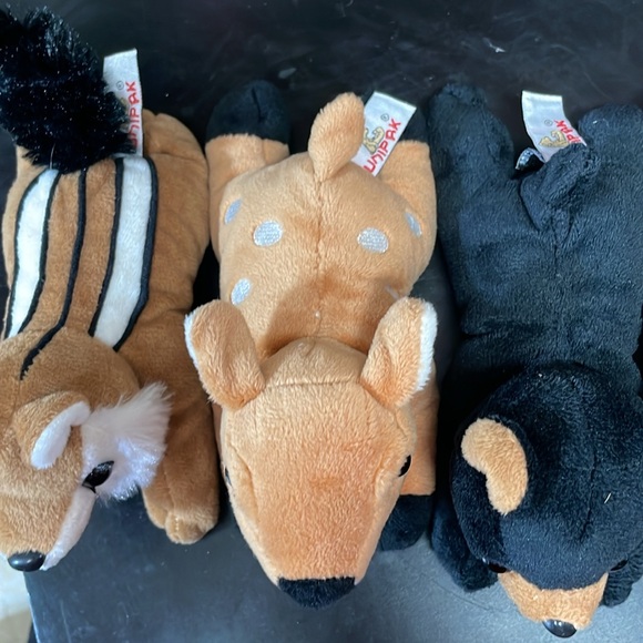 UNIPAK 6.5" Chipmunk, Deer,Black Bear, Raccoon,Fox Stuffed Animal Bean Filled - Picture 9 of 10